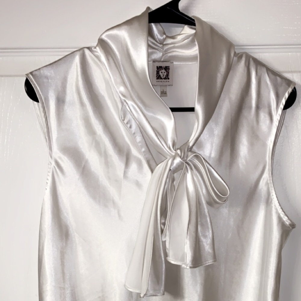 Satin sleeveless top